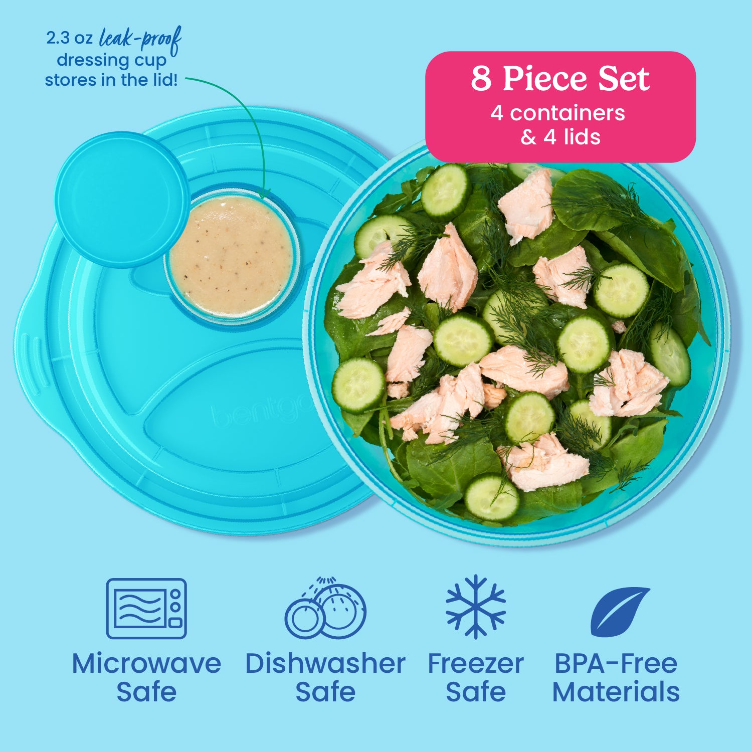 Bentgo Easyboxes Salad-to-Go Containers 8-Piece Set - Image 12